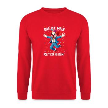 Carnival Costume Politician Carnival Carnival - Unisex Sweatshirt - red - Front - Alina (178cm) & Michal (187cm)