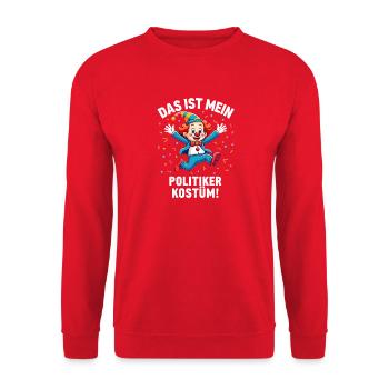Carnaval costumé Politicien Carnaval - Sweat-shirt Unisexe - rouge - Devant - Alina (178cm) & Michal (187cm)