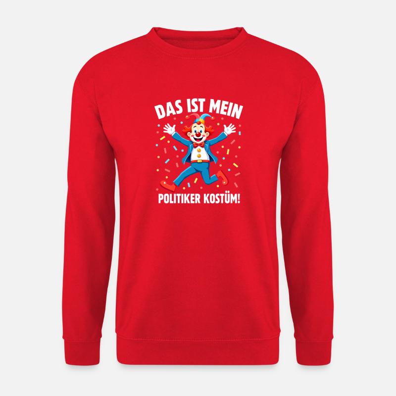 Carnaval costumé Politicien Carnaval - Sweat-shirt Unisexe - rouge