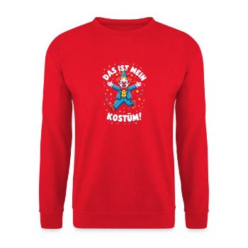 Carnaval costumé Politicien Carnaval - Sweat-shirt Unisexe - rouge - Devant - Alina (178cm) & Michal (187cm)