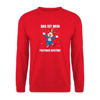 Carnaval costumé Politicien Carnaval - Sweat-shirt Unisexe - rouge - Devant - Alina (178cm) & Michal (187cm)