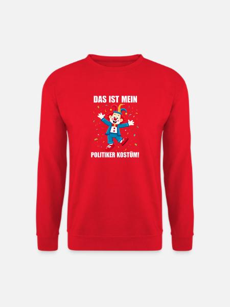 Carnaval costumé Politicien Carnaval - Sweat-shirt Unisexe - rouge