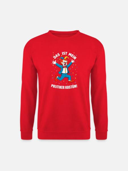 Carnaval costumé Politicien Carnaval - Sweat-shirt Unisexe - rouge