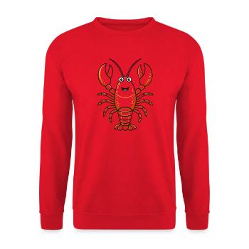 Lobster Costume Crab Carnival Sea Animal - Unisex Sweatshirt - red - Front - Alina (178cm) & Michal (187cm)