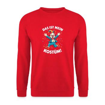 Carnaval costumé Politicien Carnaval - Sweat-shirt Unisexe - rouge - Devant - Alina (178cm) & Michal (187cm)