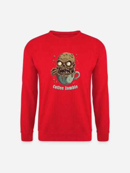 Kaffeemonster - Koffein Zombie - Morgenmuffel - Unisex Pullover - Rot