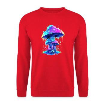 Pilz  - Unisex Pullover - Rot - Vorne - Alina (178cm) & Michal (187cm)
