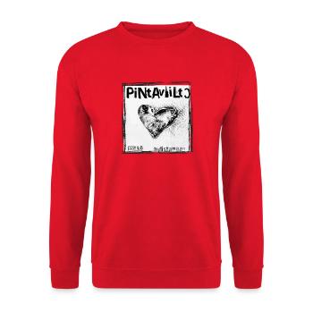 INCISION SUPERFICIELLE - SEREZ-VOUS CAPABLE DE VOIR - Sweat-shirt Unisexe - rouge - Devant - Alina (178cm) & Michal (187cm)