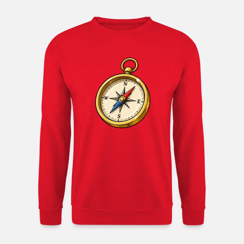 Kompass - Unisex Pullover - Rot