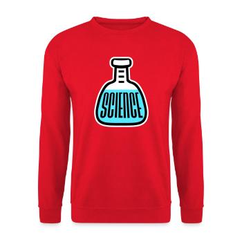 Science Science Statement Nerd Education Saying - Unisex Sweatshirt - red - Front - Alina (178cm) & Michal (187cm)