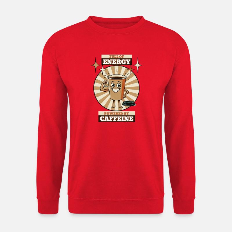 Coffee cup energy - Unisex Sweatshirt - red