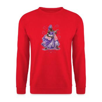 Mémé - Sweat-shirt Unisexe - rouge - Devant - Alina (178cm) & Michal (187cm)