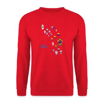 Résistance latino-américaine - Sweat-shirt Unisexe - rouge - Devant - Alina (178cm) & Michal (187cm)