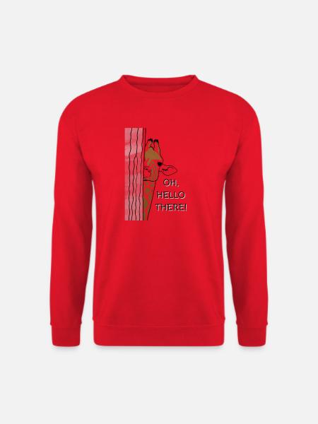 OH,HELLO THERE Giraffe - Unisex Pullover - Rot