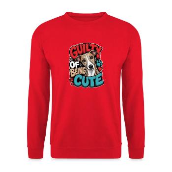 Whippet - Unisex Pullover - Rot - Vorne - Alina (178cm) & Michal (187cm)