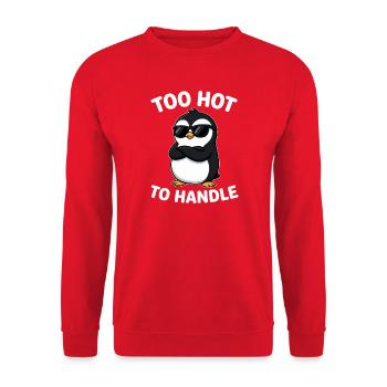 Pinguin Too Hot To Handle Sonnenbrille - Unisex Pullover - Rot - Vorne - Alina (178cm) & Michal (187cm)