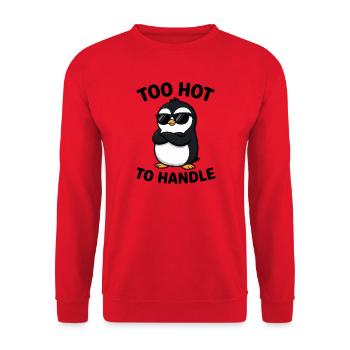 Pinguin Too Hot To Handle Sonnenbrille - Unisex Pullover - Rot - Vorne - Alina (178cm) & Michal (187cm)