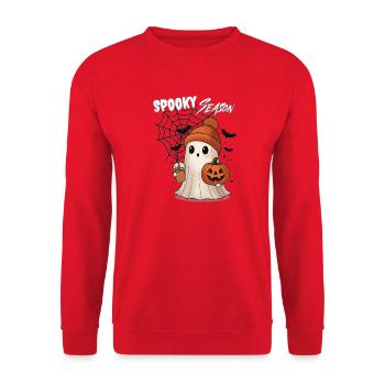 Spooky Season (Halloween) - Unisex Pullover - Rot - Vorne - Alina (178cm) & Michal (187cm)