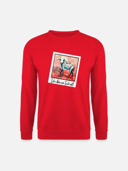 Ich bin so Schaf - Unisex Pullover - Rot