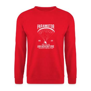 Paramotor - Unisex Sweatshirt - red - Front - Alina (178cm) & Michal (187cm)
