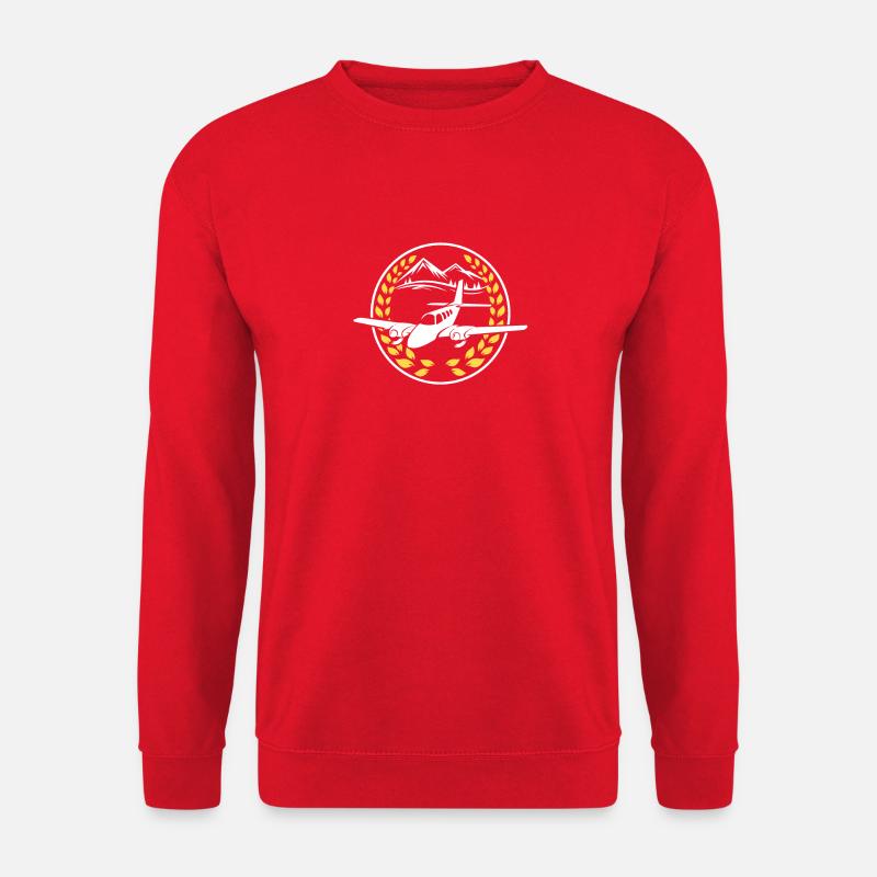 Flugzeug - Unisex Pullover - Rot