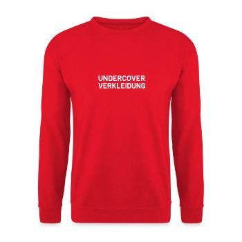 Undercover Verkleidung Karneval Kostüm Karnevalsko - Unisex Pullover - Rot - Vorne - Alina (178cm) & Michal (187cm)