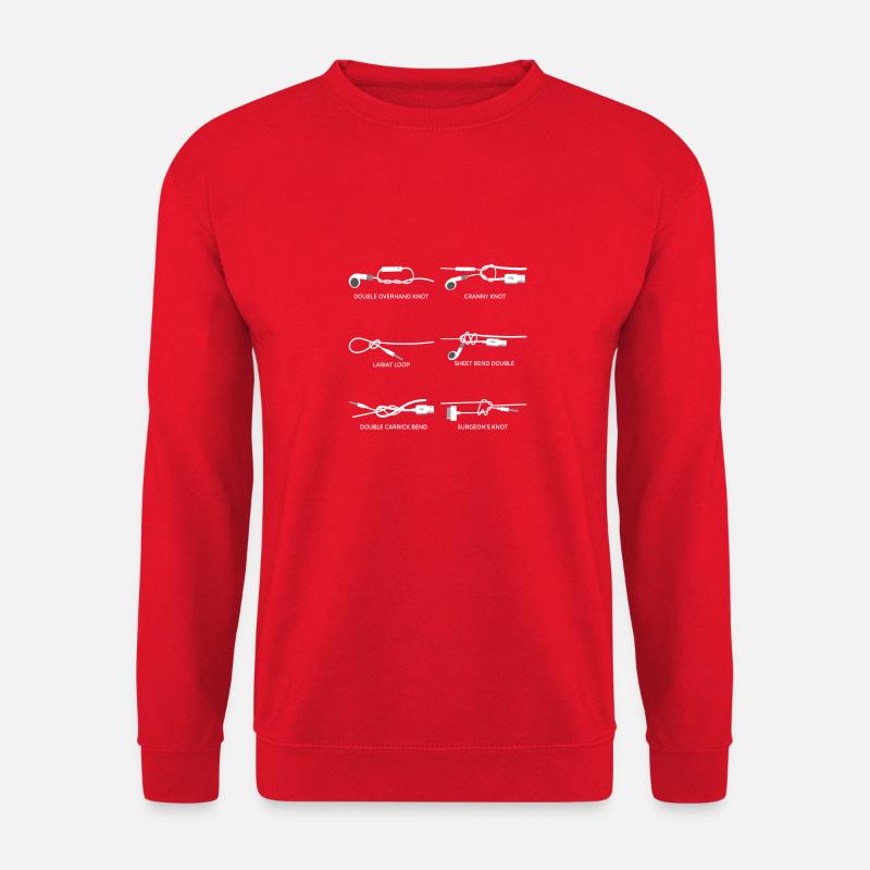 Écouteurs de nœud de câble de musique - Sweat-shirt Unisexe - rouge