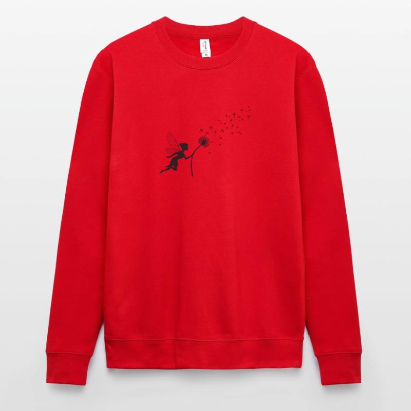 Conception de papillon Conception de pissenlit avec énonciation Sweat-shirt Unisexe
