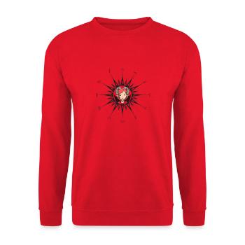 Aries woman zodiac circle - Unisex Sweatshirt - red - Front - Alina (178cm) & Michal (187cm)