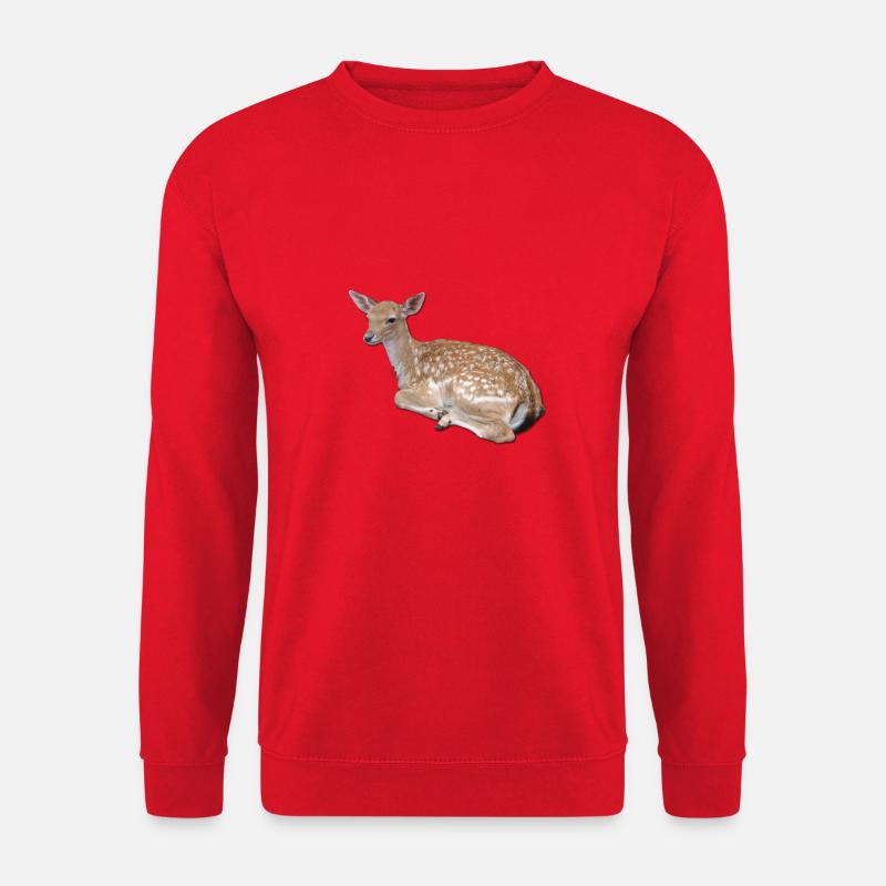 Fawn Roe Doe Deer Reindeer - Unisex Sweatshirt - red