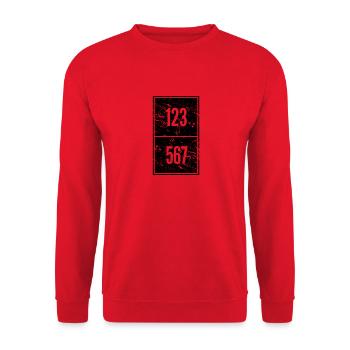 Cadeau de danse salsa - Sweat-shirt Unisexe - rouge - Devant - Alina (178cm) & Michal (187cm)