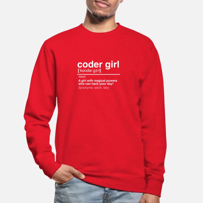 Coder Girl Software Entwickler Engineer Geschenk Unisex Pullover
