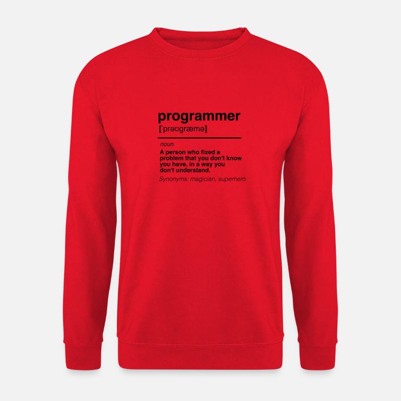Funny software developer engineer programmer - Unisex Sweatshirt - red