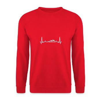 Tyrol du Sud Escalade Alpes Vacances Montagnes Filles Madl - Sweat-shirt Unisexe - rouge - Devant - Alina (178cm) & Michal (187cm)