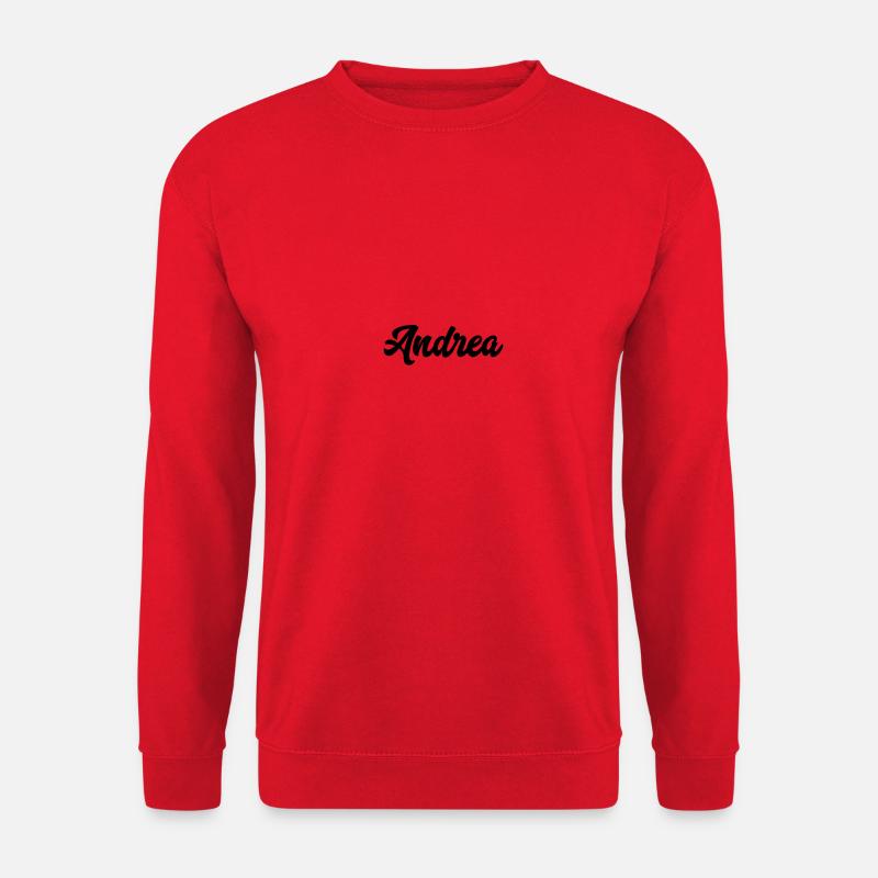 Andrea Custom Text Birthday Name - Unisex Sweatshirt - red