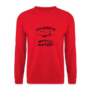Segelflieger, Segelflugzeug, Pilot - Unisex Pullover - Rot - Vorne - Alina (178cm) & Michal (187cm)