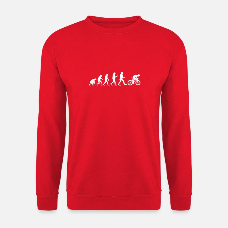 Evolution Cycling Fahrrad Rennrad - Unisex Pullover - Rot