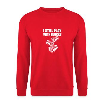 Racing Racing Drag Race Mechanic - Unisex Sweatshirt - red - Front - Alina (178cm) & Michal (187cm)