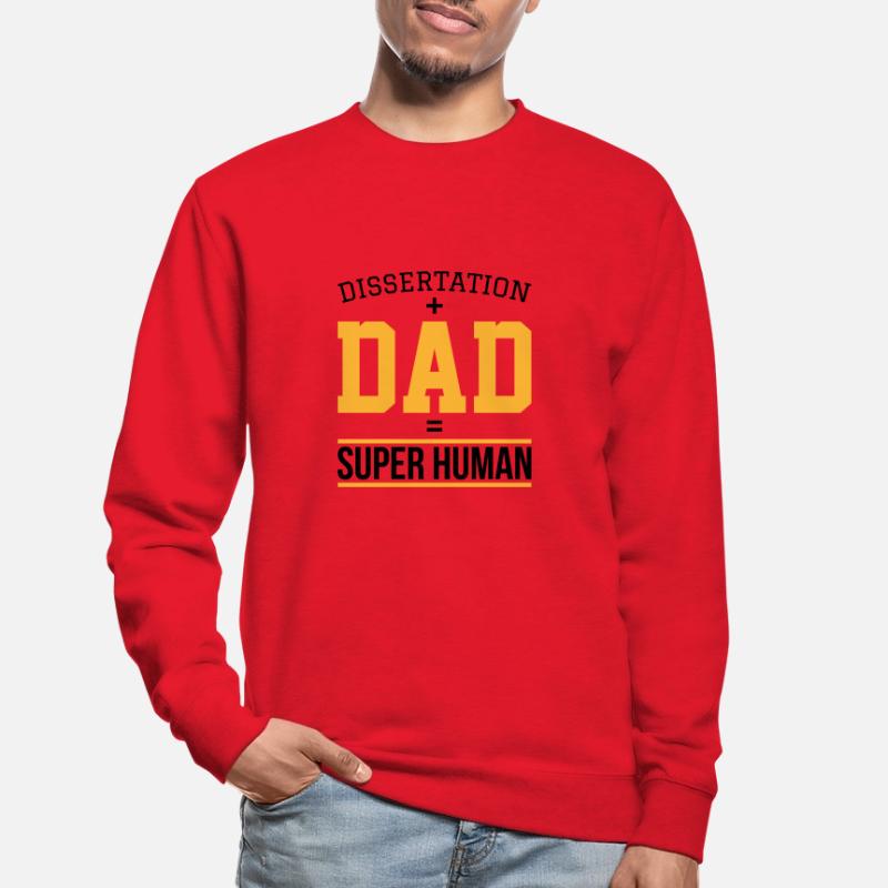 Dissertation dad Phd Student Geschenk Unisex Pullover