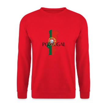Pays drapeau du Portugal Pays - Sweat-shirt Unisexe - rouge - Devant - Alina (178cm) & Michal (187cm)