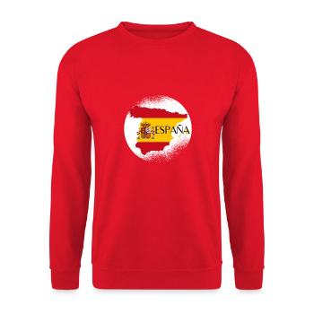 Spain Football, Espagne Cadeau de Football Espana - Sweat-shirt Unisexe - rouge - Devant - Alina (178cm) & Michal (187cm)
