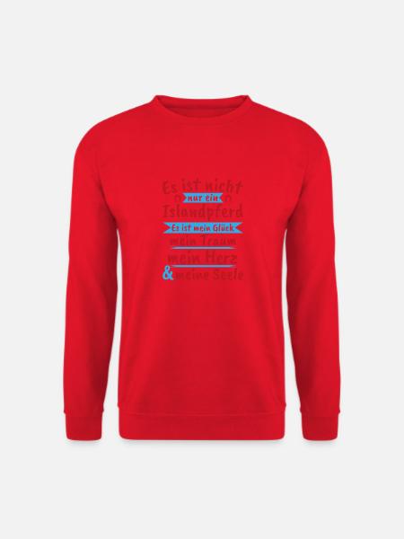 Islandpferd Geschenk Sport Hobby Dressur - Unisex Pullover - Rot