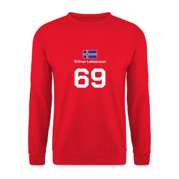 Island Beuveux maillot de football beuverie T-shirt - Sweat-shirt Unisexe - rouge - Devant - Alina (178cm) & Michal (187cm)