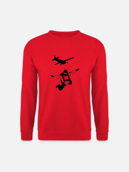 glider parachute drone - Unisex Sweatshirt - red