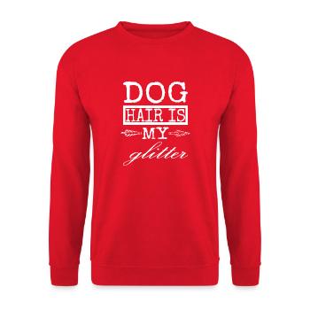 heart i love dogs dog owner birthday chiwawa happy - Sweat-shirt Unisexe - rouge - Devant - Alina (178cm) & Michal (187cm)
