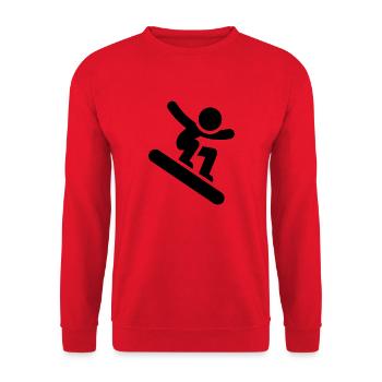 Snowboard Snowboarder - Sweat-shirt Unisexe - rouge - Devant - Alina (178cm) & Michal (187cm)