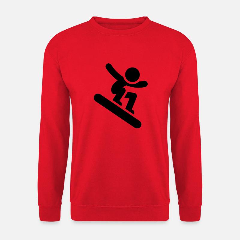Snowboard Snowboarder - Unisex Sweatshirt - red