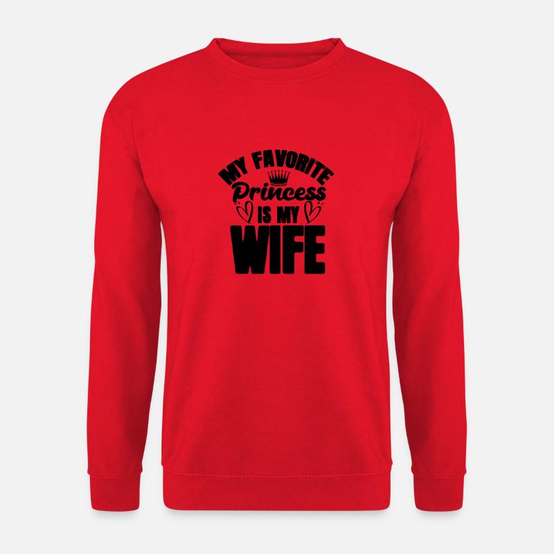 wife princess - Unisex Pullover - Rot