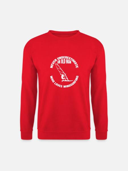 Windsurfer Surfing Gift Kitesurfer Windsurfing - Unisex Sweatshirt - red