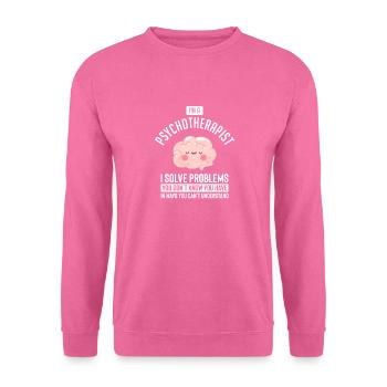 Ich bin Psychotherapeutin - Unisex Pullover - Pink - Vorne